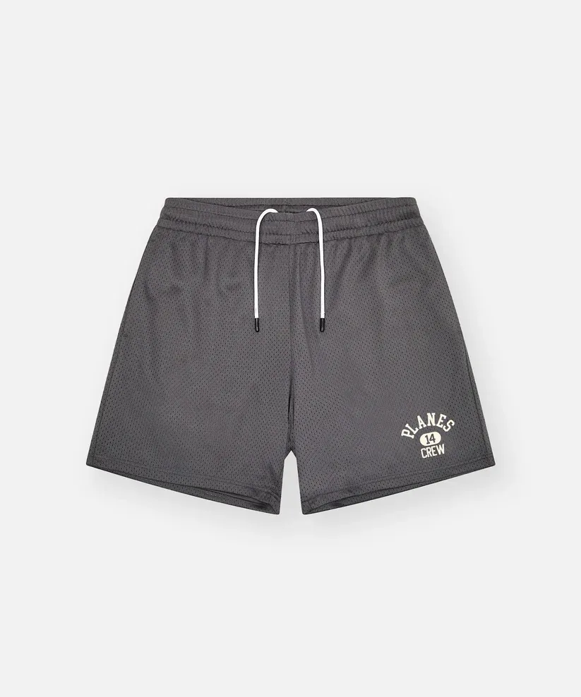 NEW PAPER PLANES MEN SOLID MESH BASKETBALL SHORTS ASPHALT SIZE SMALL