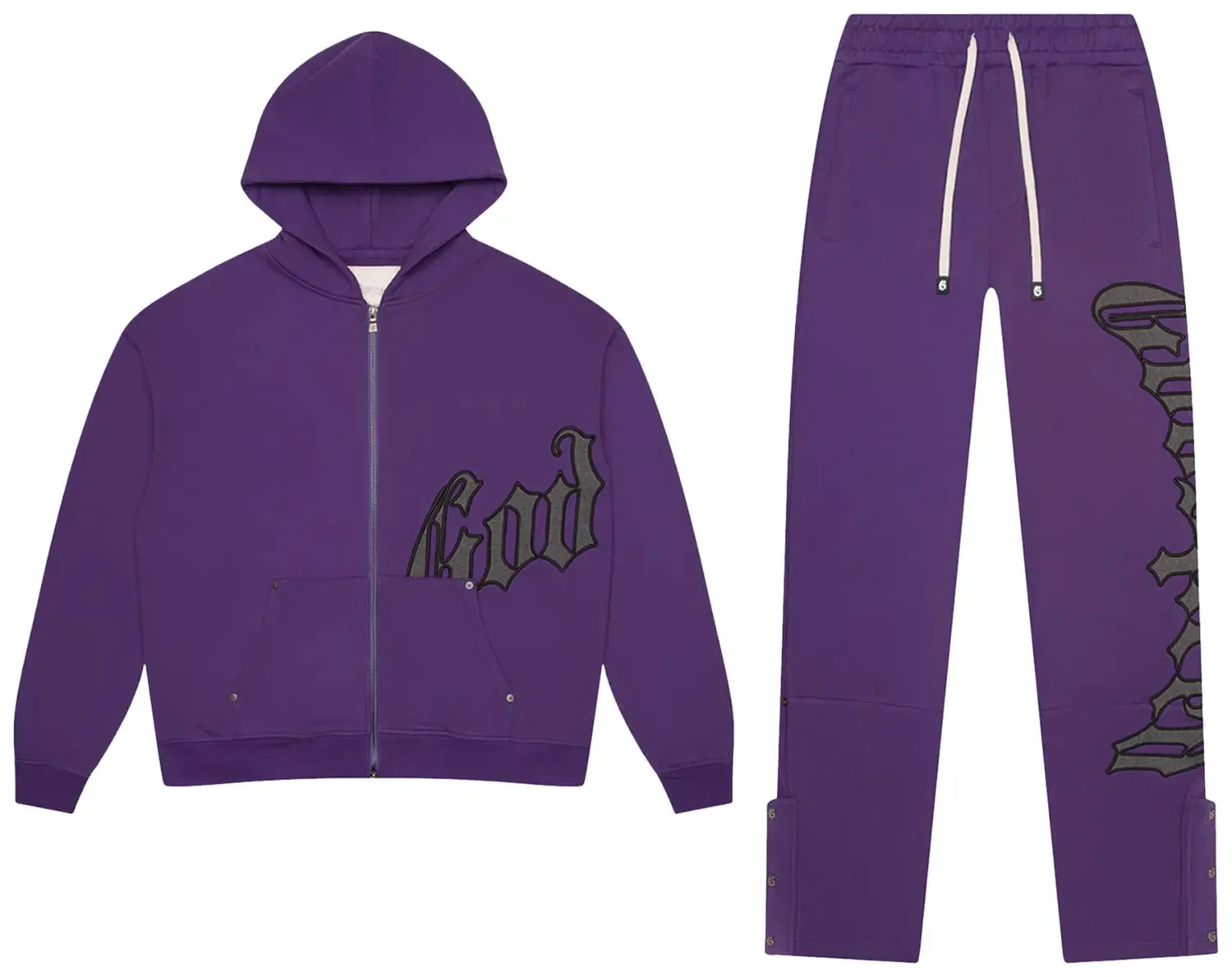NEW GODSPEED OG LOGO SWEATSUIT PURPLE/GREY