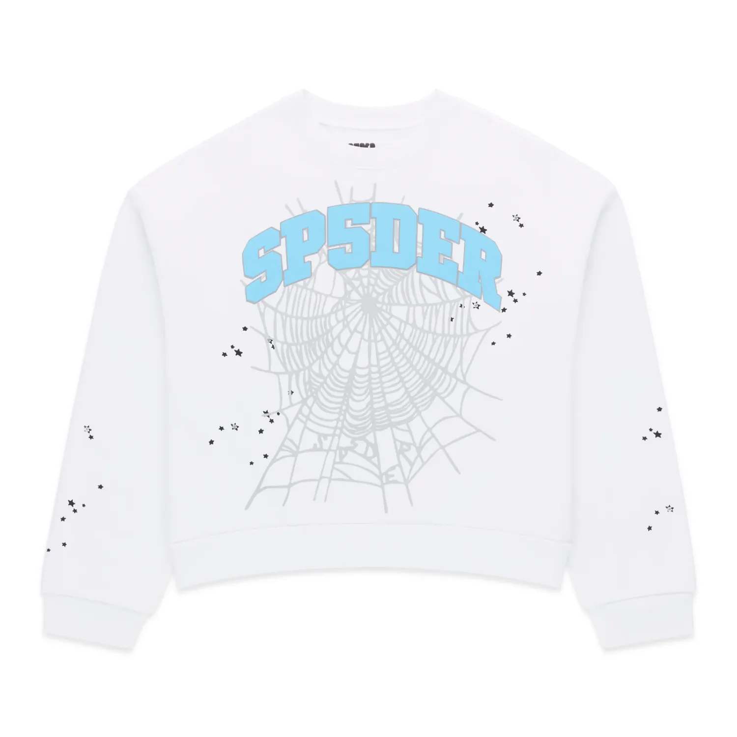 NEW SP5DER VARSITY WEB CREWNECK WHITE