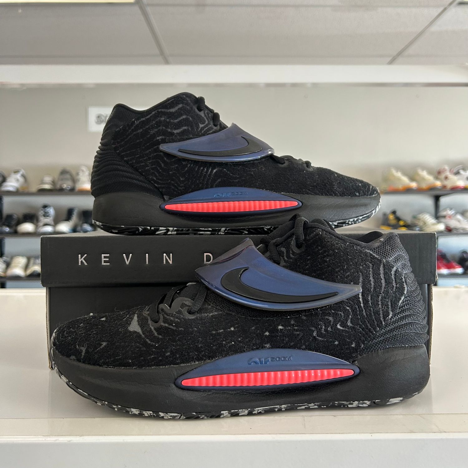 PO NIKE KD 14 SEASONAL BLACK LASER CRIMSON (SX) SIZE 9