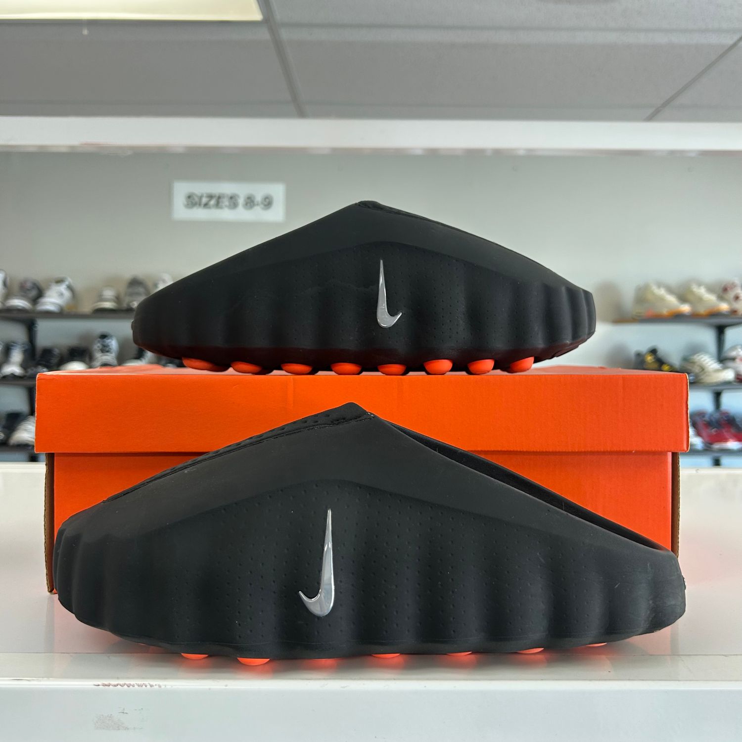 PO NIKE MIND 001 SLIDE BLACK CHROME (SX) SIZE 11