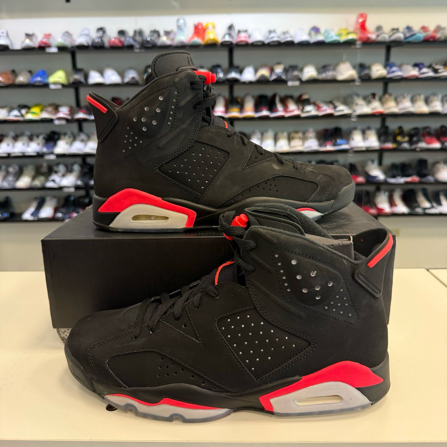 PO AIR JORDAN 6 INFRARED BLACK (2014) SIZE 10