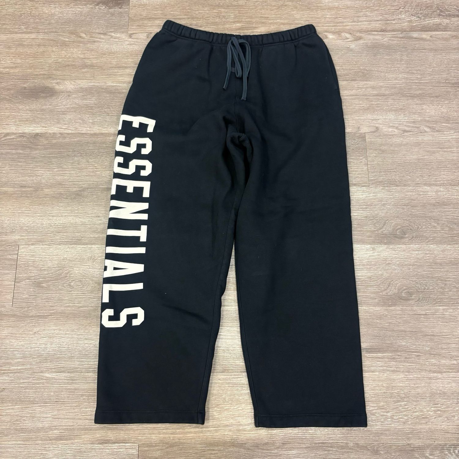 PO ESSENTIALS FLEECE RELAXED BLACK SWEATPANTS SIZE XL