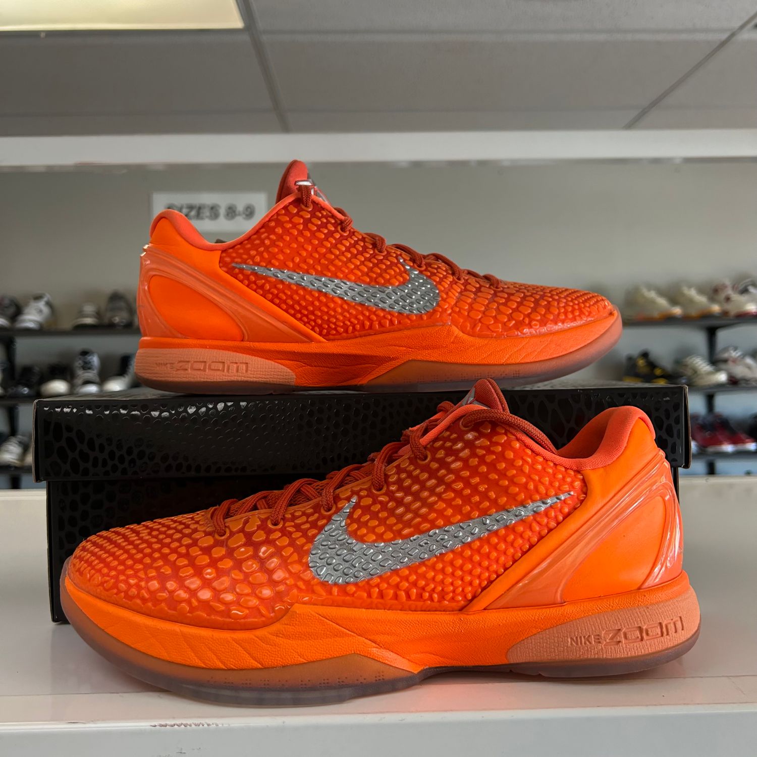 PO NIKE KOBE 6 PROTRO TOTAL ORANGE (SX) SIZE 11