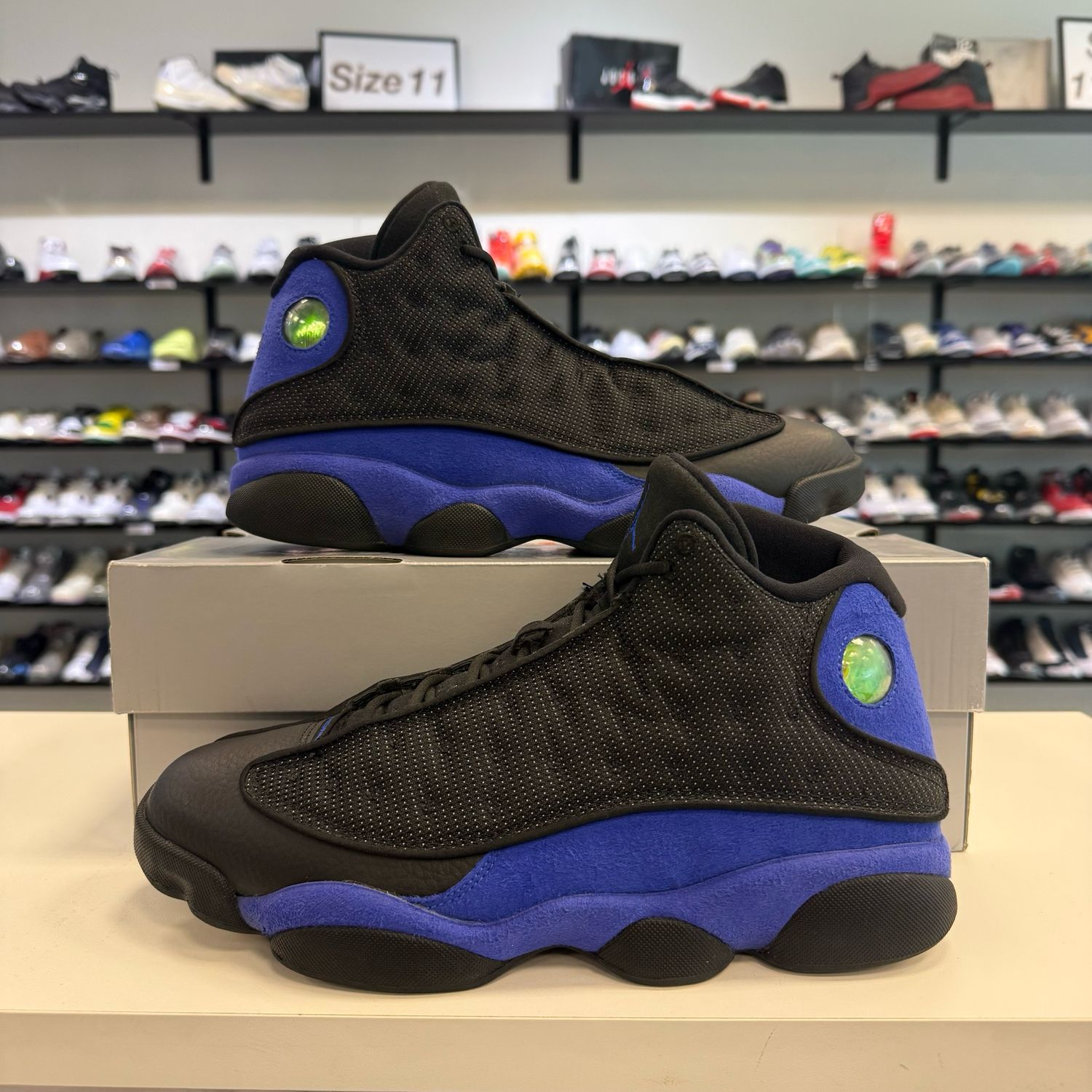 PO AIR JORDAN 13 BLACK HYPER ROYAL SIZE 10.5