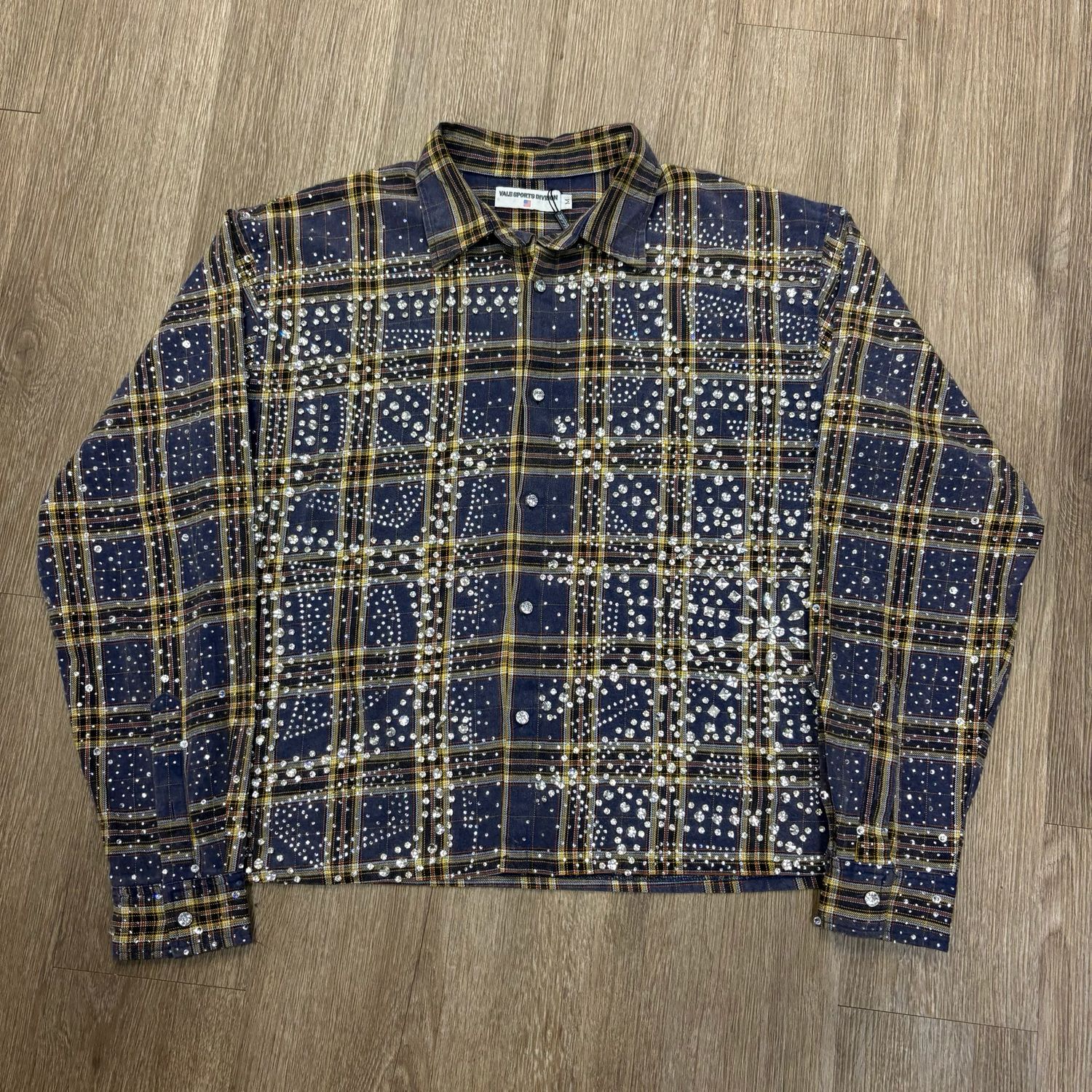 PO VALE FOREVER MOONLIGHT FLANNEL BLUE / YELLOW SIZE M