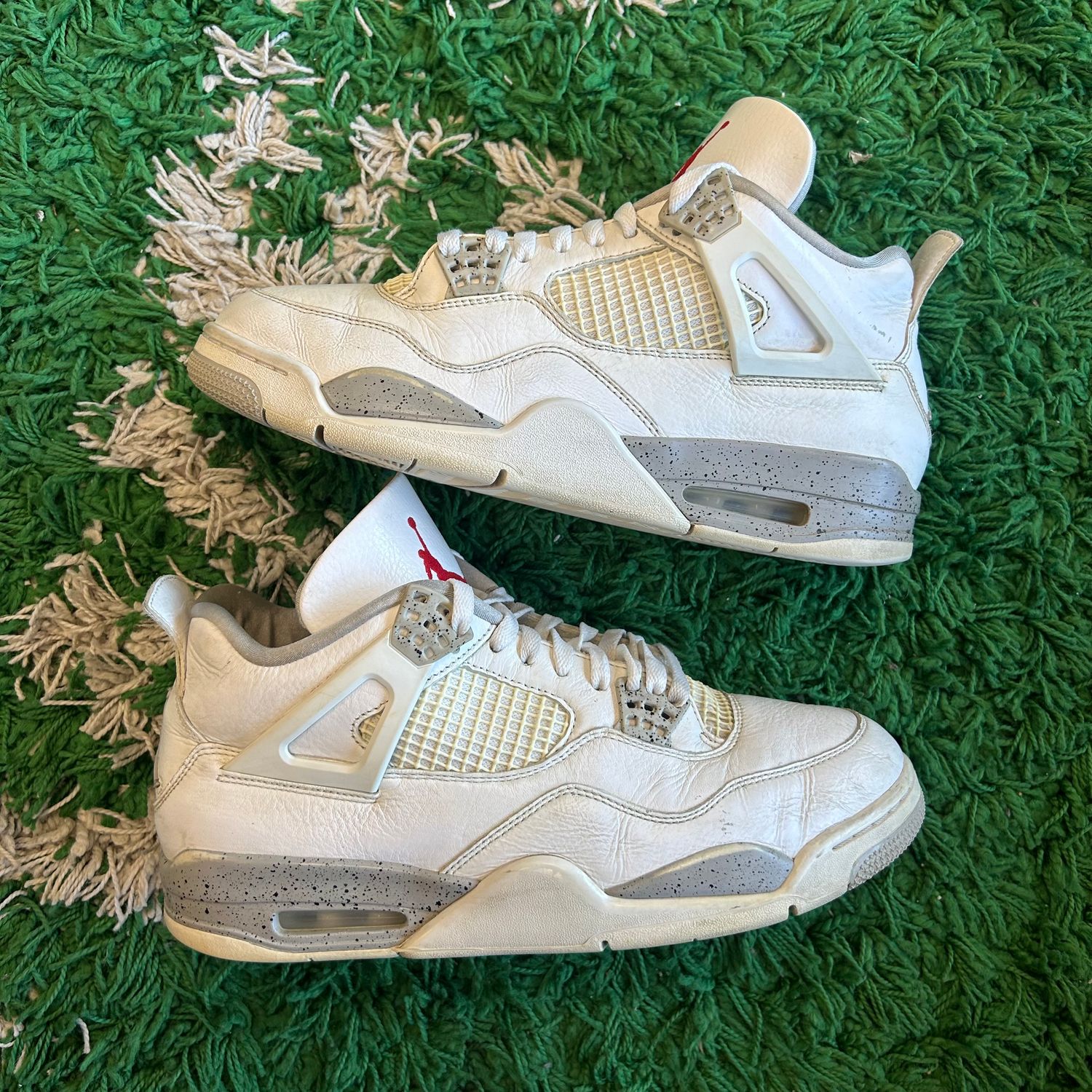 PO NB JORDAN 4 RETRO WHITE OREO (2021) (SX) SIZE 10.5