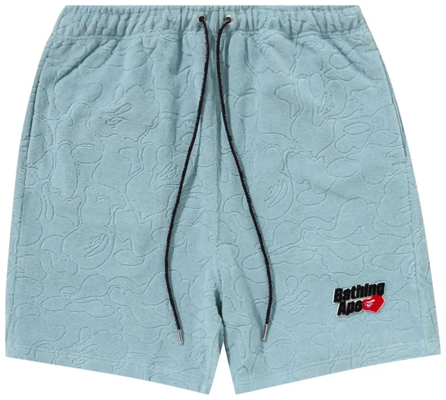 NEW BAPE LINE CAMO TERRY TOWEL SHORTS SAX SIZE L