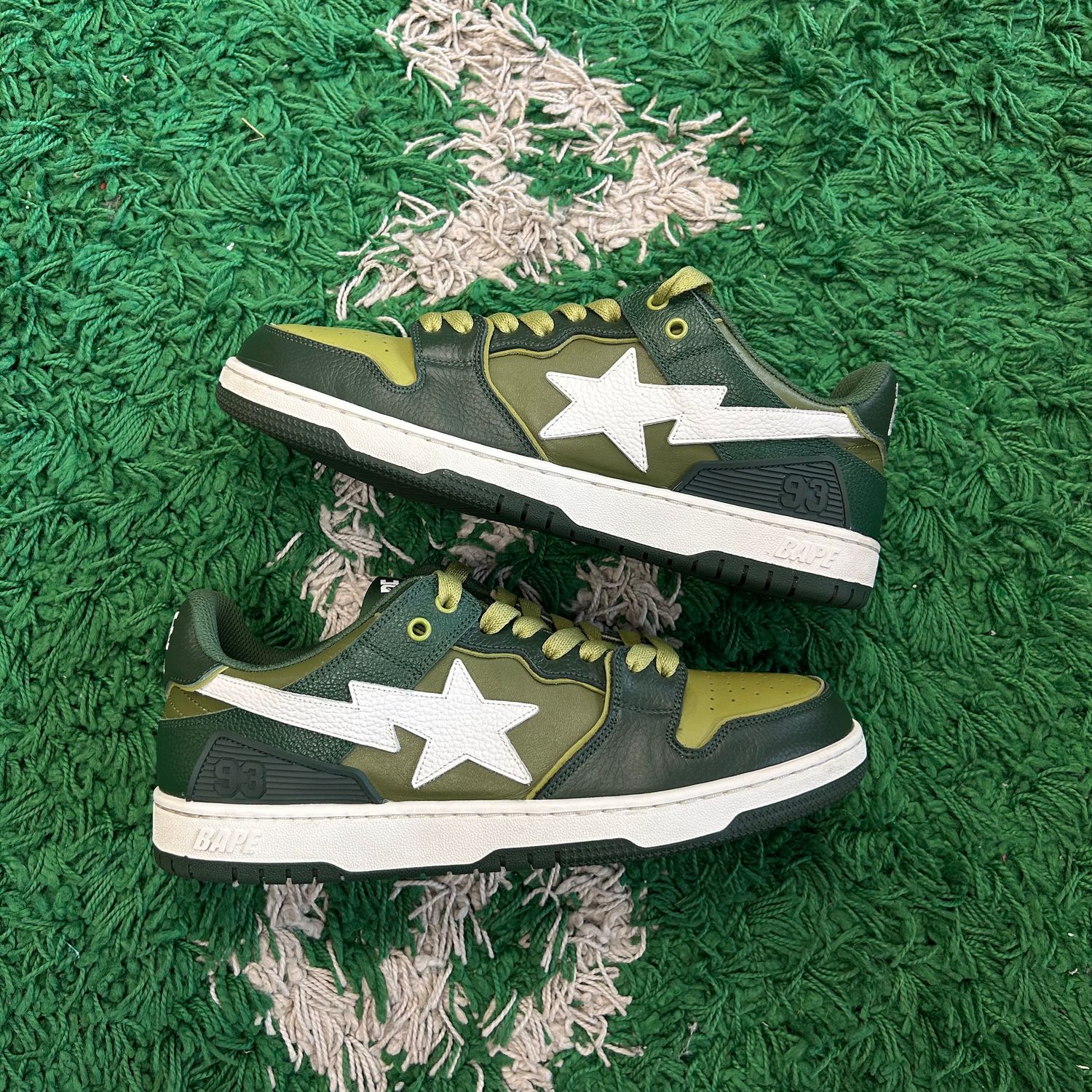PO NB BAPE SK8 STA #2 M1 GREEN (SX) SIZE 10