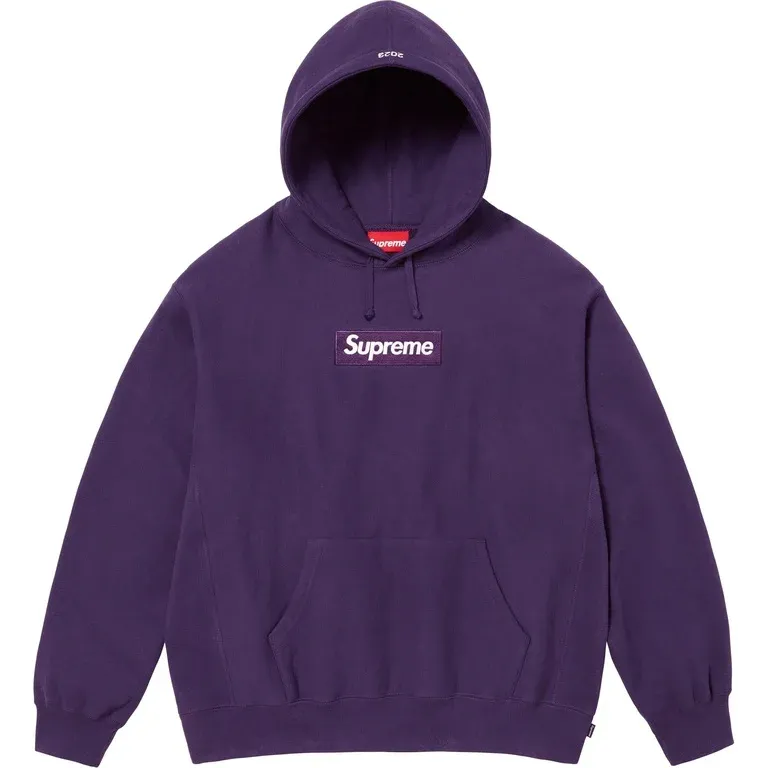 NEW SUPREME BOX LOGO HOODED SWEATSHIRT (FW23) DARK PURPLE