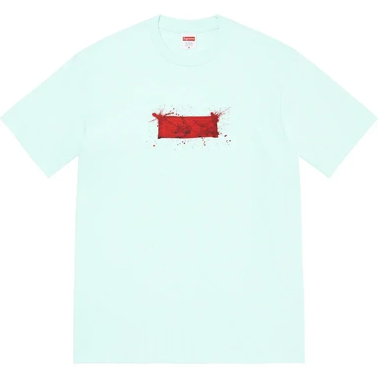 NEW SUPREME RALPH STEADMAN BOX LOGO TEE PALE BLUE