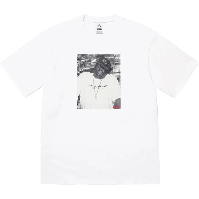 NEW SUPREME JORDAN BIGGIE S/S TOP WHITE TEE