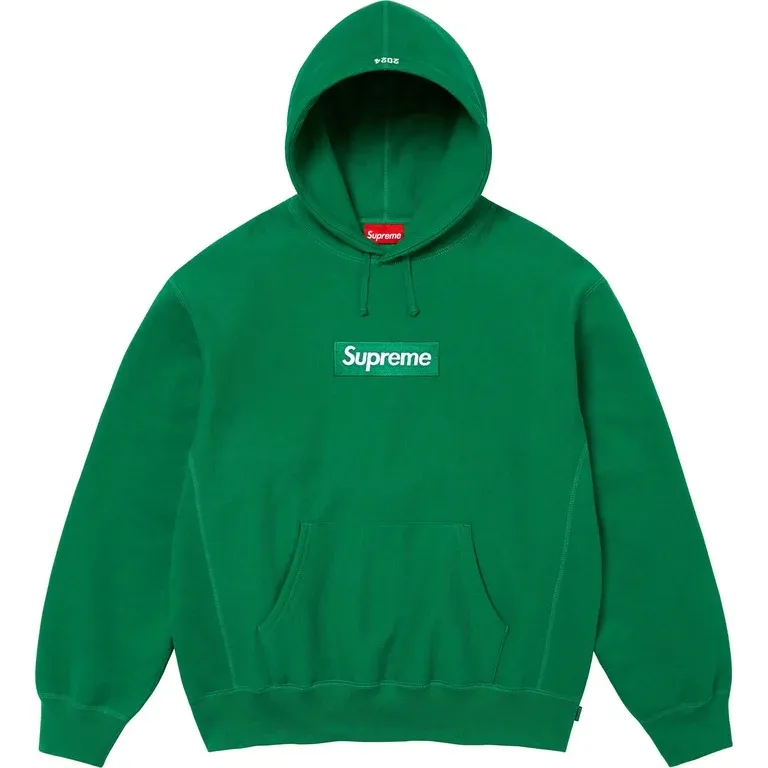 NEW SUPREME BOX LOGO HOODED SWEATSHIRT (FW24) GREEN