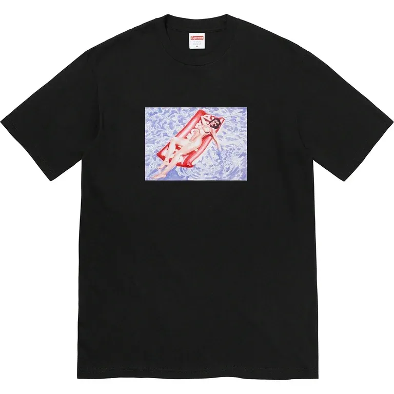 NEW SUPREME FLOAT TEE BLACK