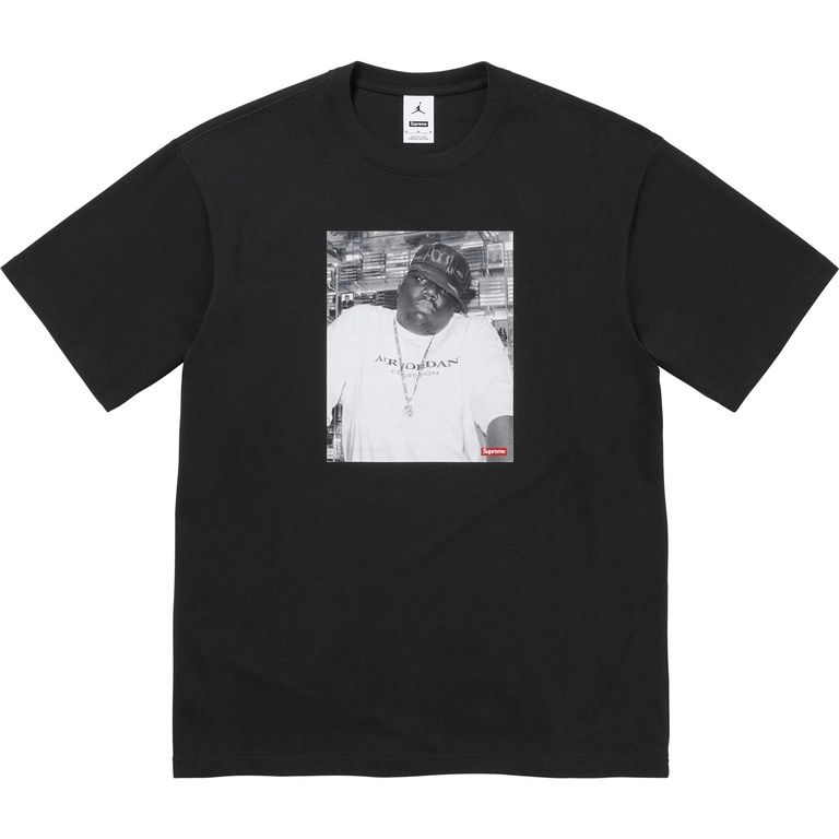 NEW SUPREME JORDAN BIGGIE S/S TOP BLACK TEE