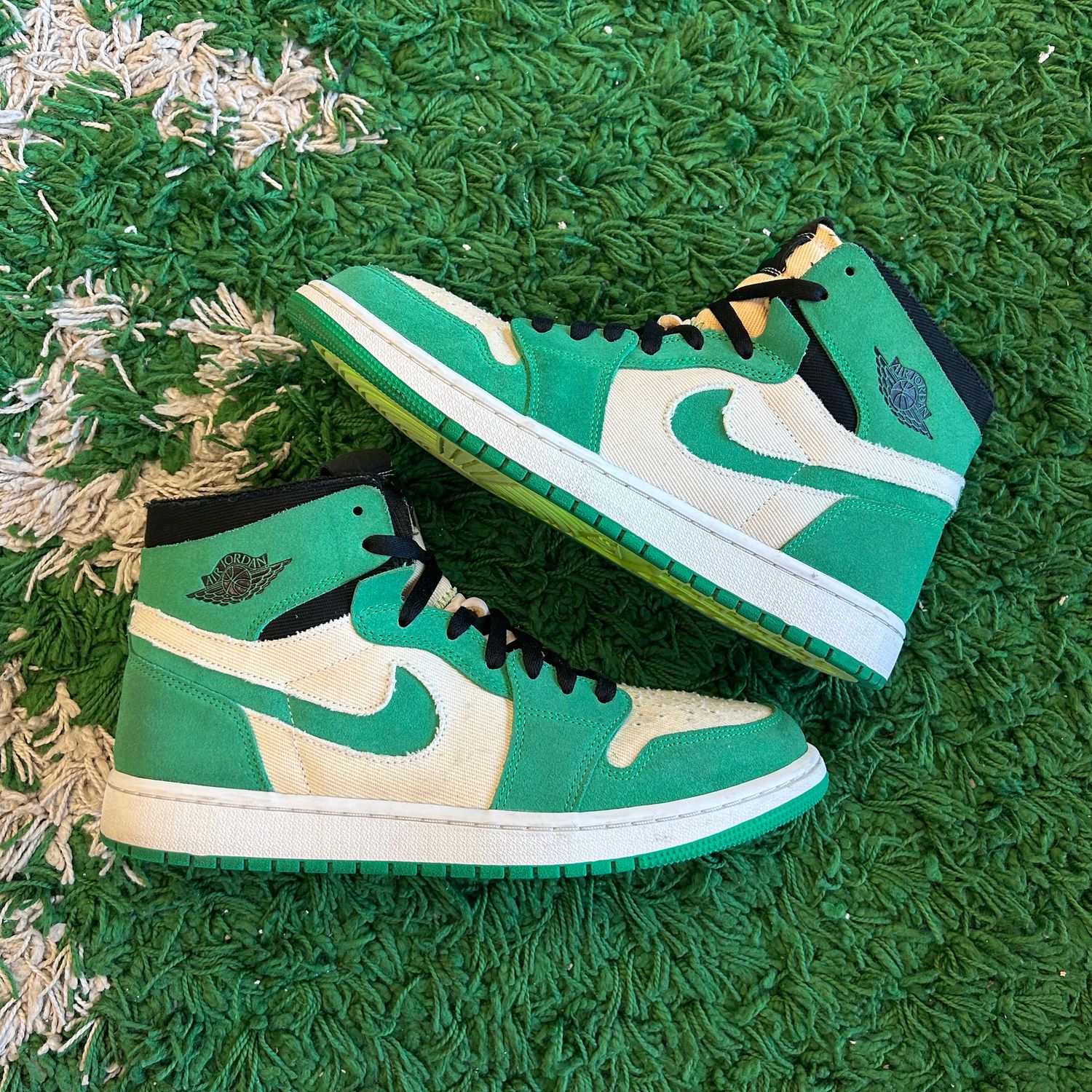 PO NB AIR JORDAN 1 HIGH ZOOM AIR CMFT STADIUM GREEN (SX) SIZE 11