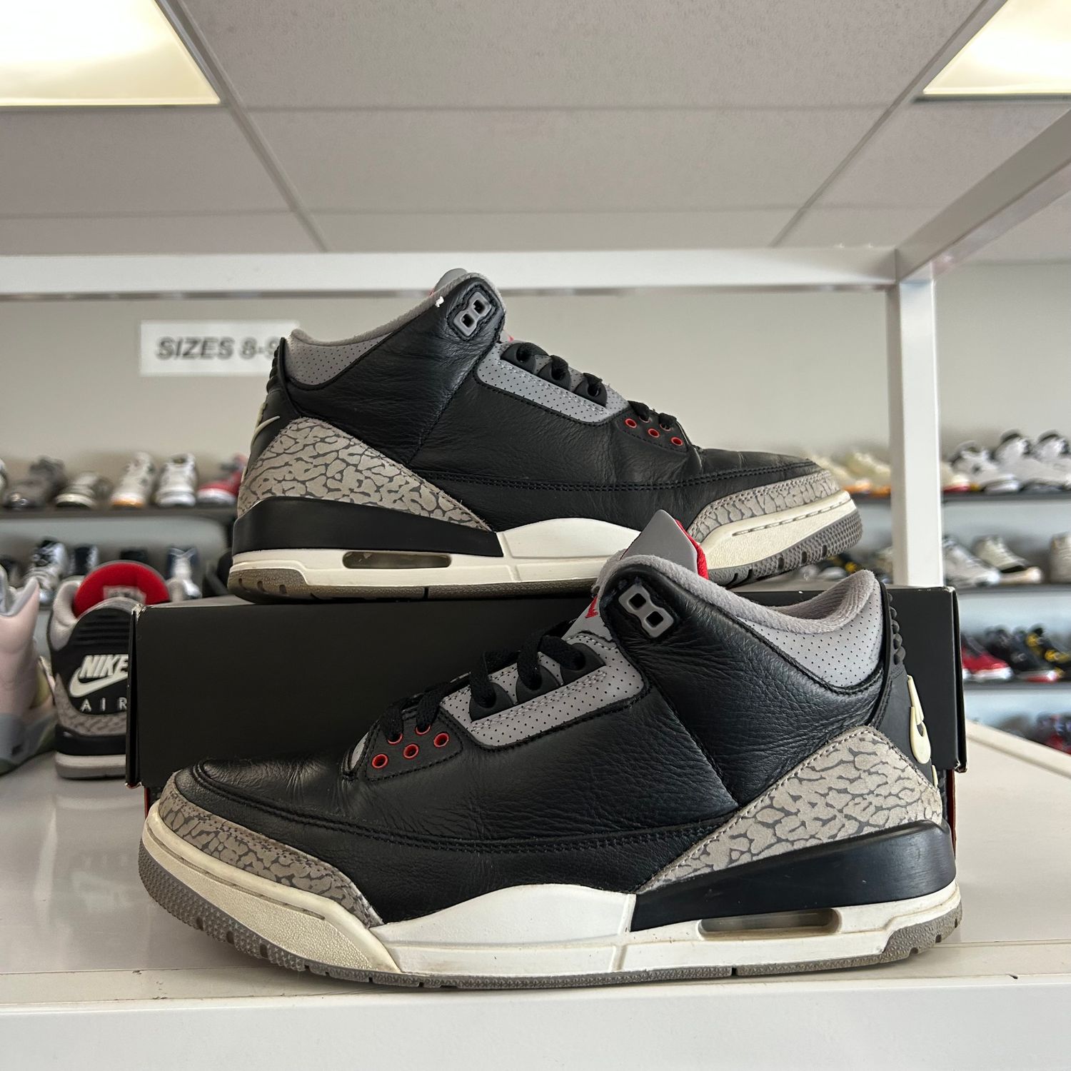 PO JORDAN 3 RETRO OG BLACK CEMENT (2024) (SX) SIZE 10