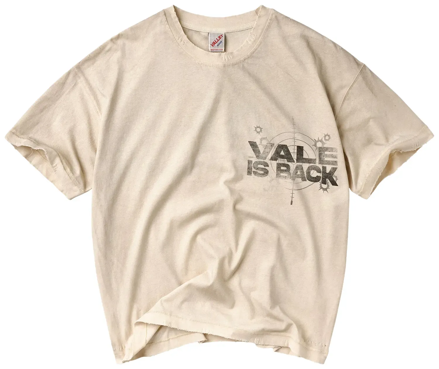 NEW VALE VALE IS BACK TEE CREAM