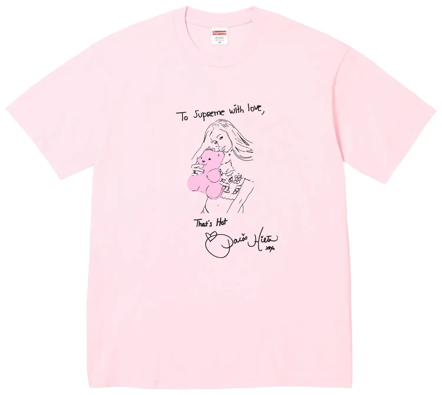 NEW SUPREME PARIS TEE LIGHT PINK