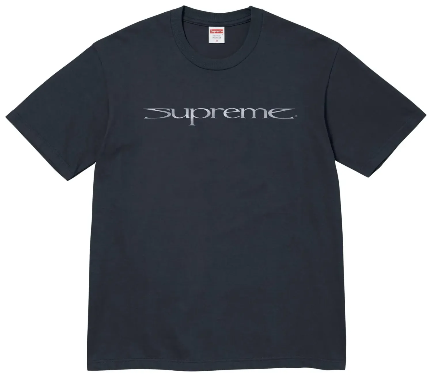 NEW SUPREME SHARP LOGO TEE NAVY