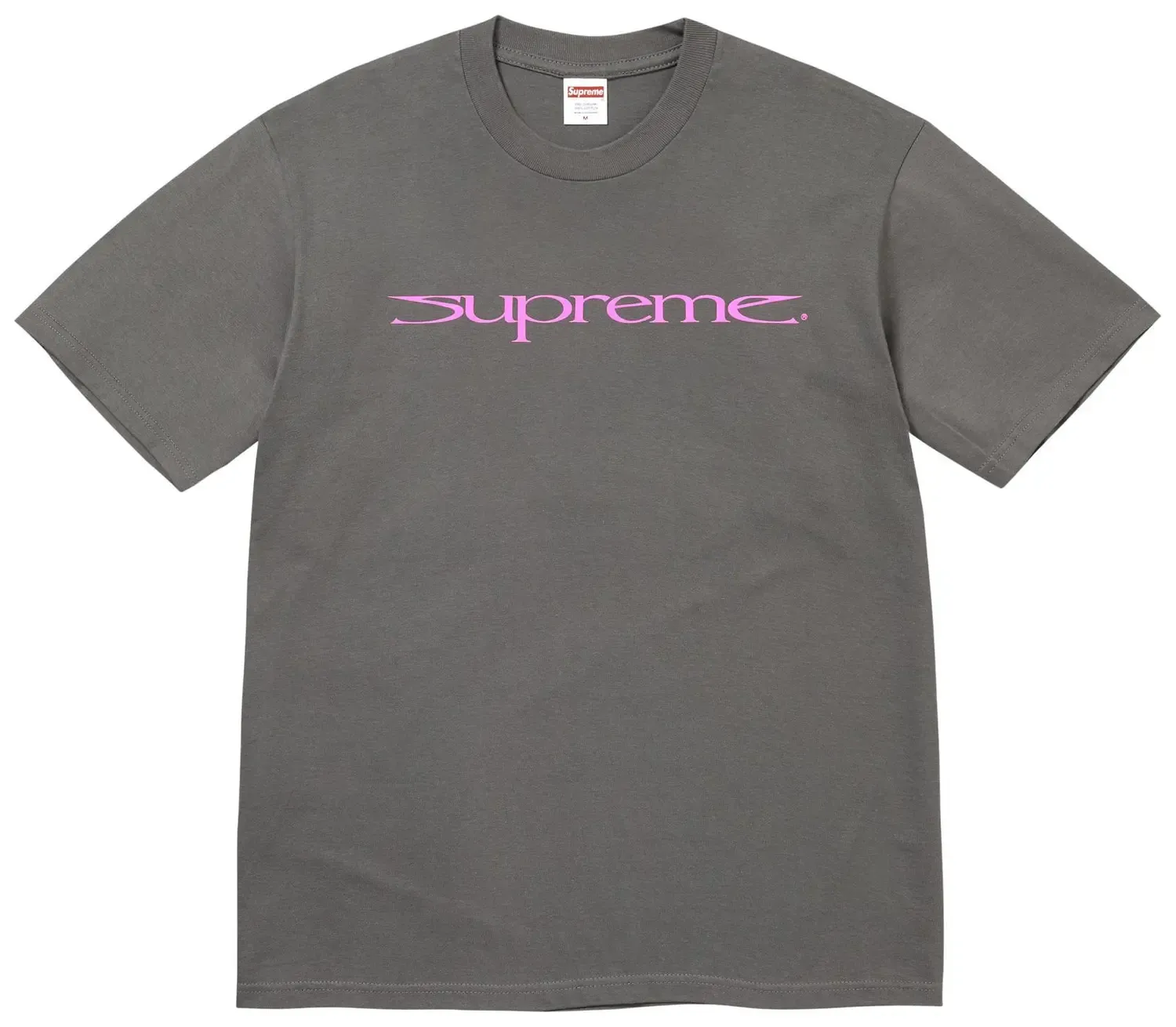 NEW SUPREME SHARP LOGO TEE CHARCOAL