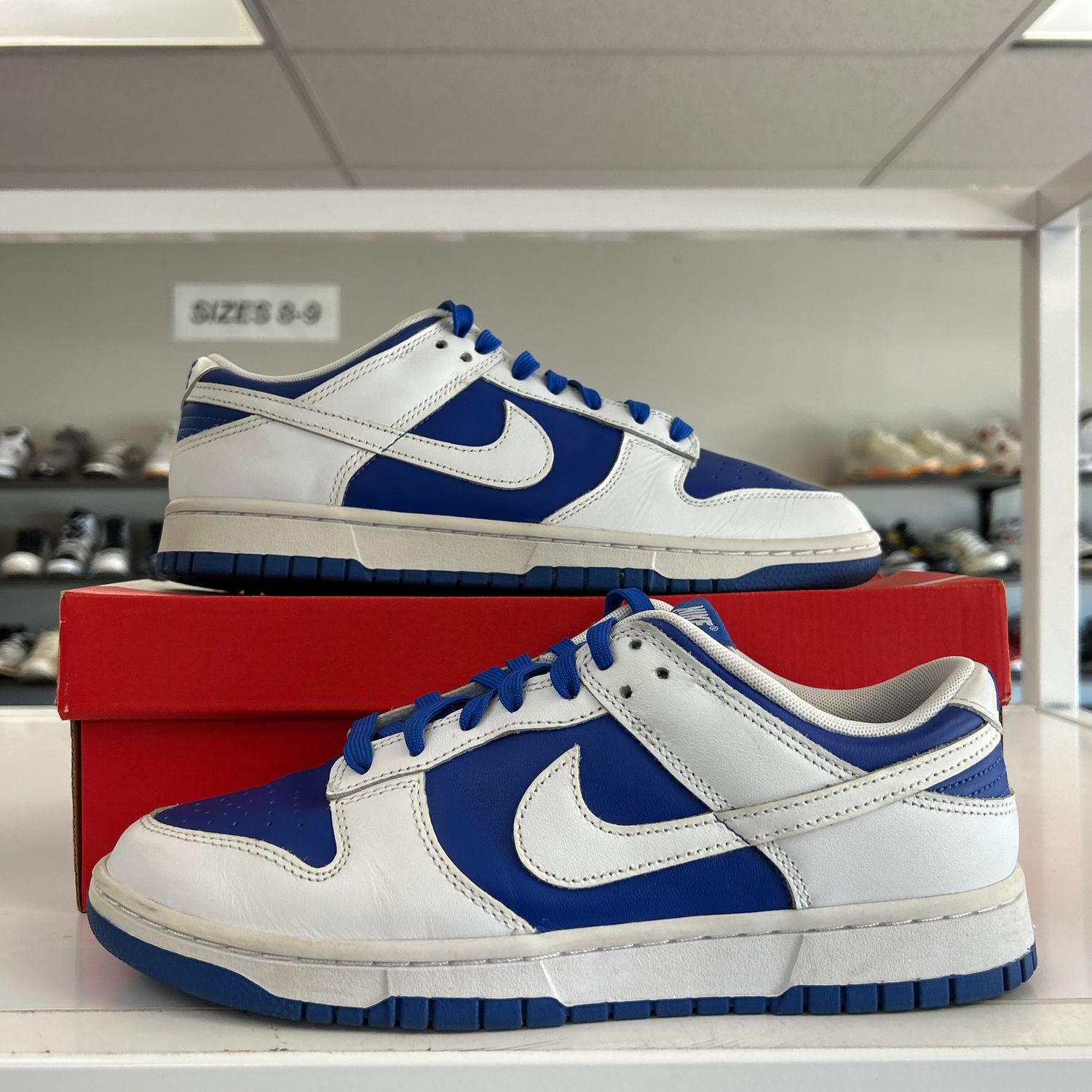 PO2 NIKE DUNK LOW RACER BLUE (SX) SIZE 9.5