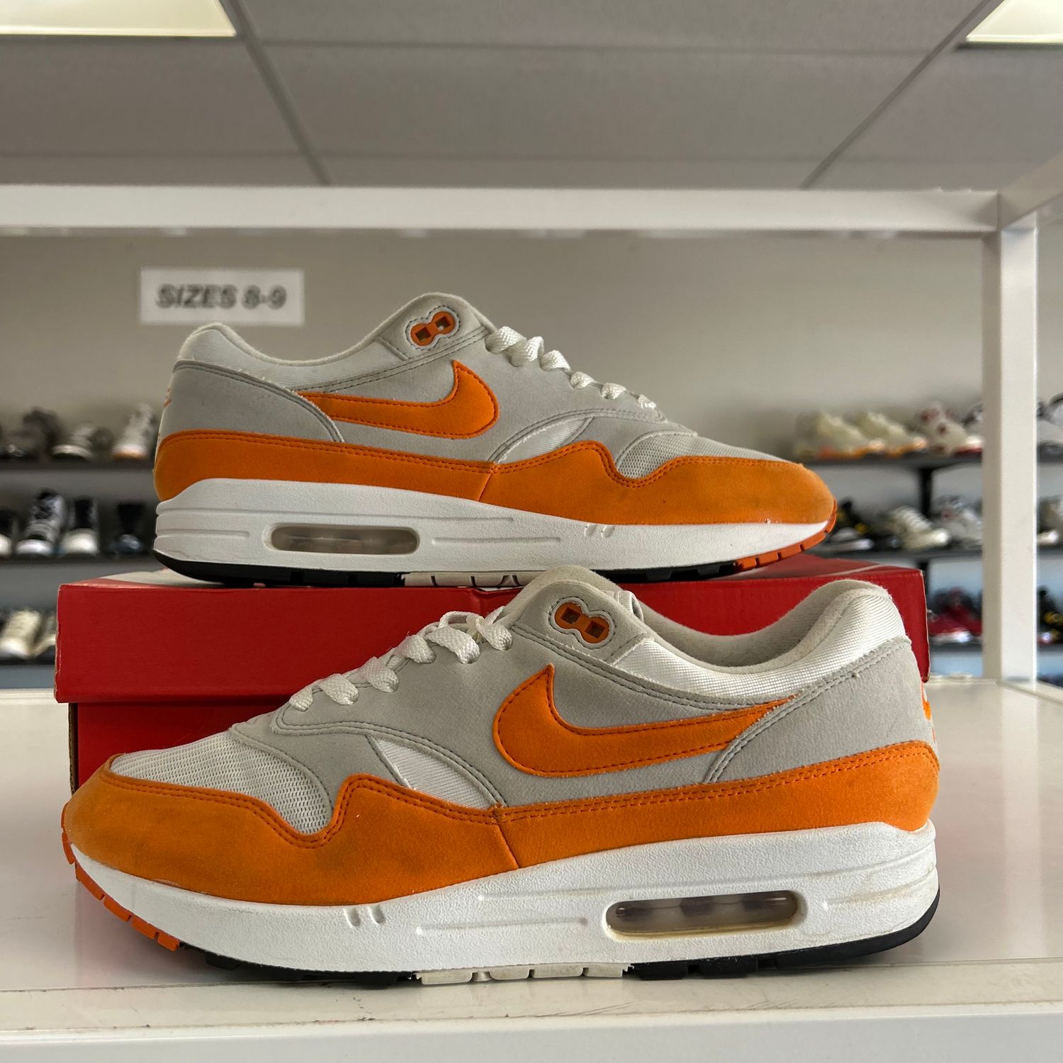 PO NIKE AIR MAX 1 ANNIVERSARY ORANGE (SX) SIZE 11