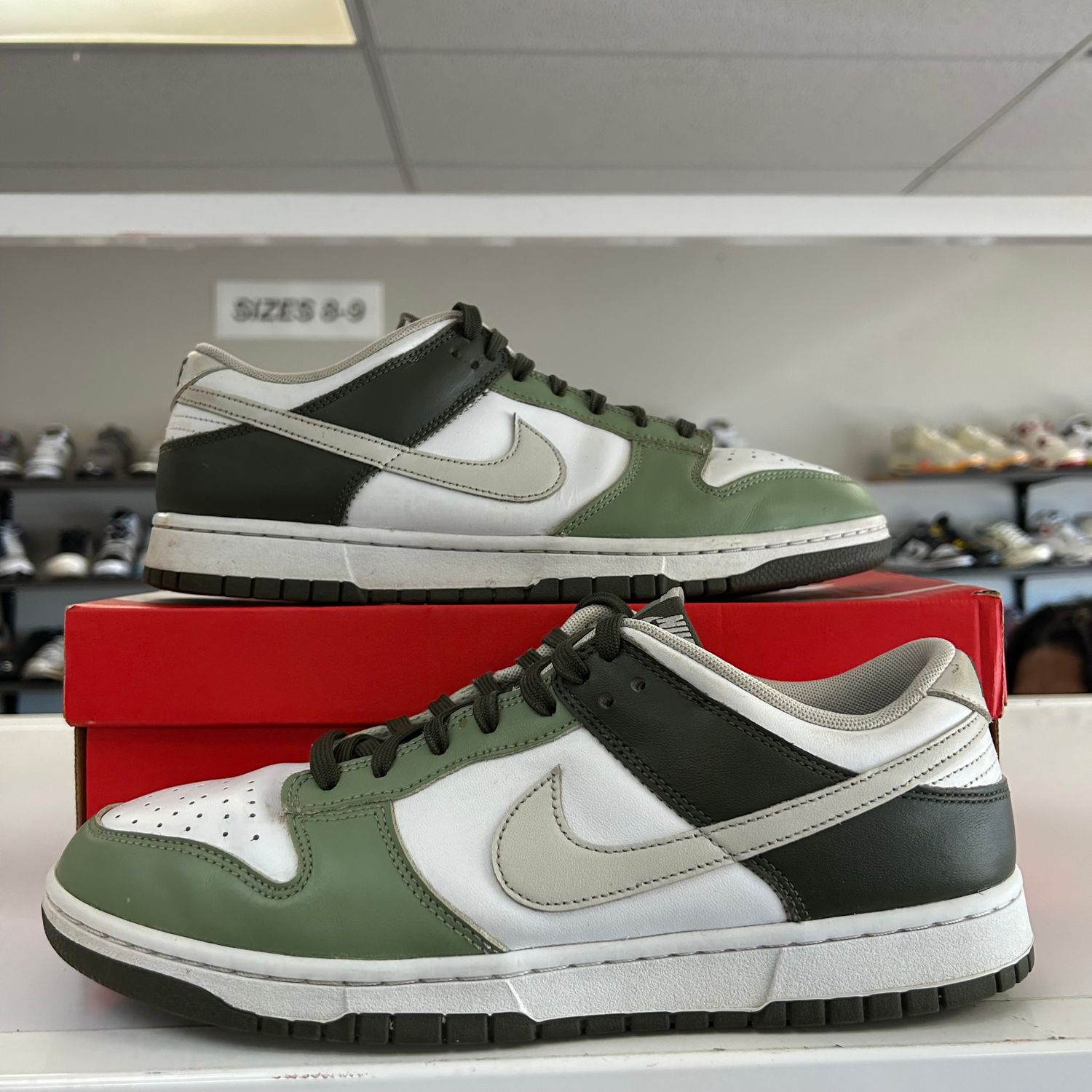 PO NIKE DUNK LOW OIL GREEN CARGO KHAKI (SX) SIZE 11