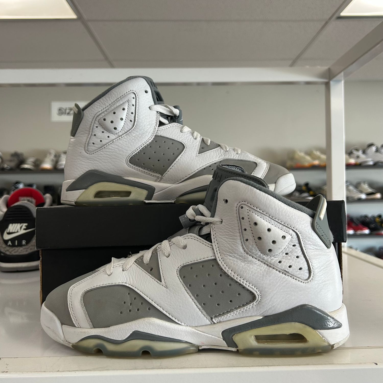 PO2 AIR JORDAN 6 RETRO COOL GREY (SX) SIZE 7Y