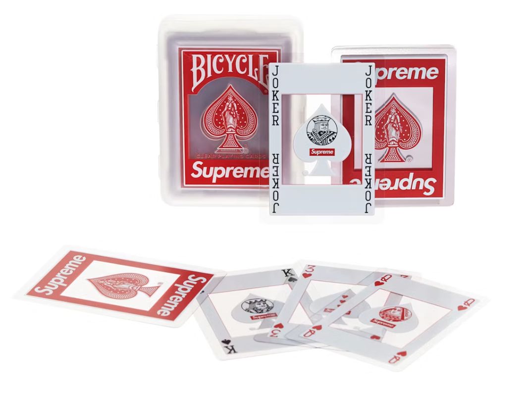 NEW SUPREME BICYCLE CLEAR PLAYING CARDS