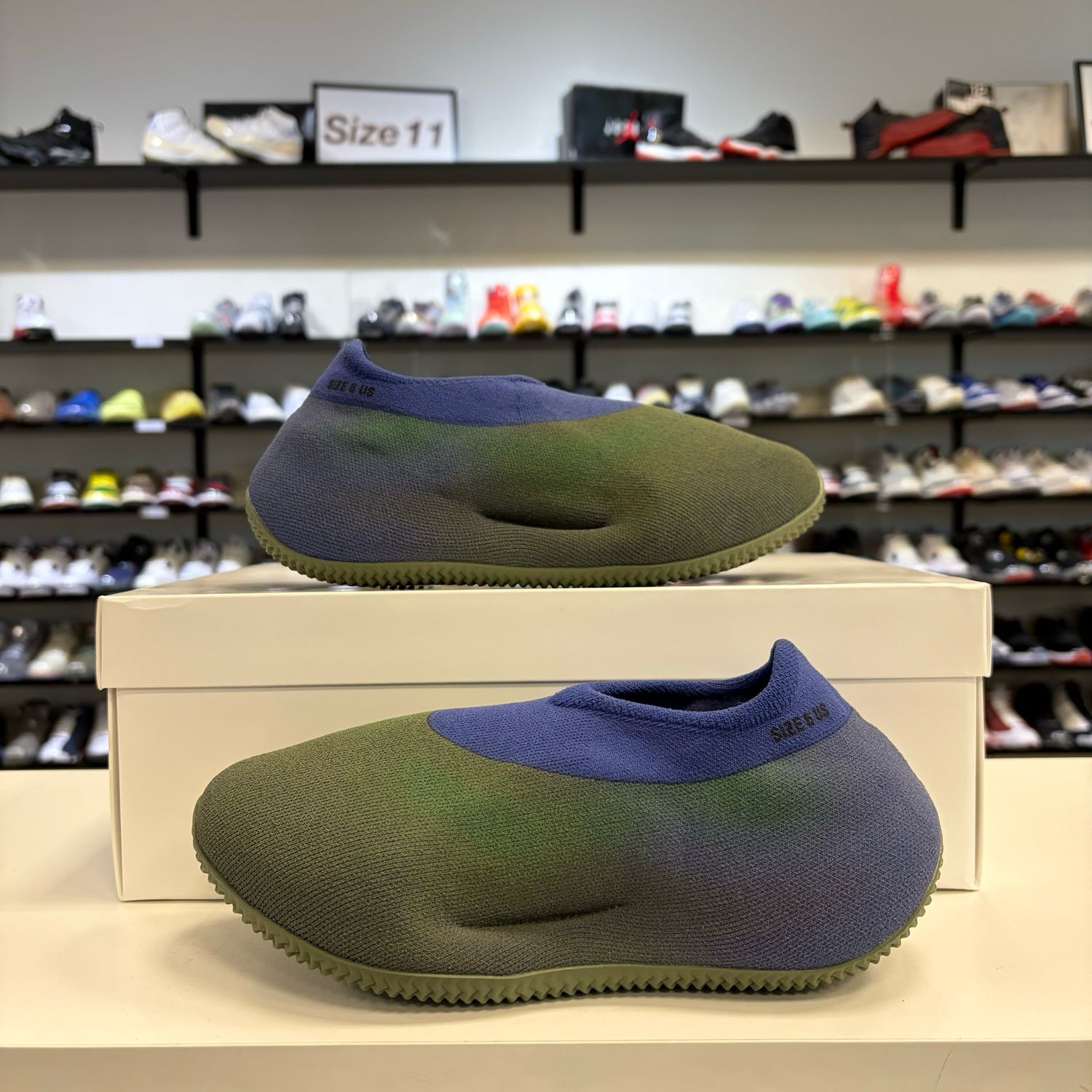 PO NB ADIDAS YEEZY KNIT RNR FADED AZURE SIZE 6