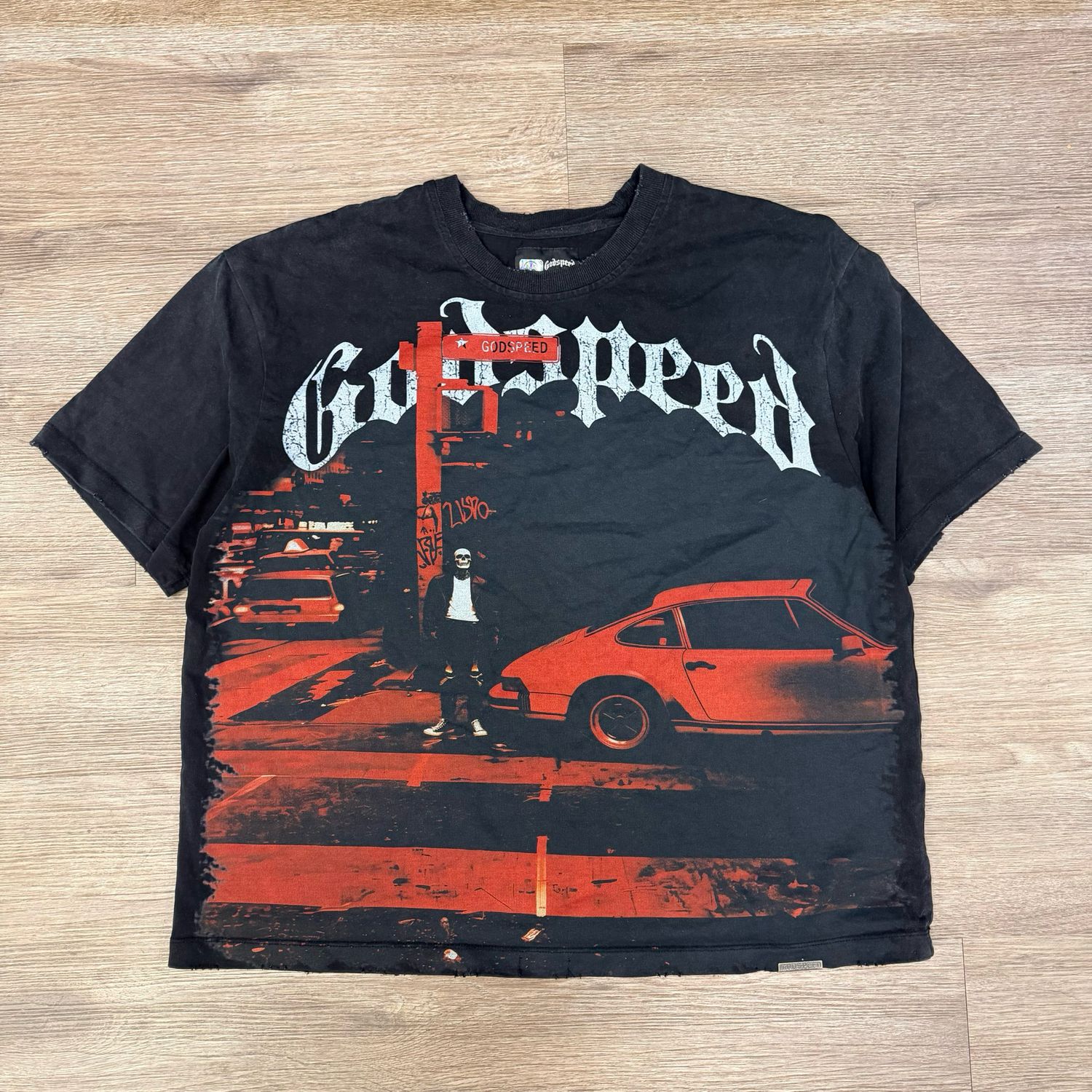 PO GODSPEED CITY SLICKER TEE BLACK SIZE L