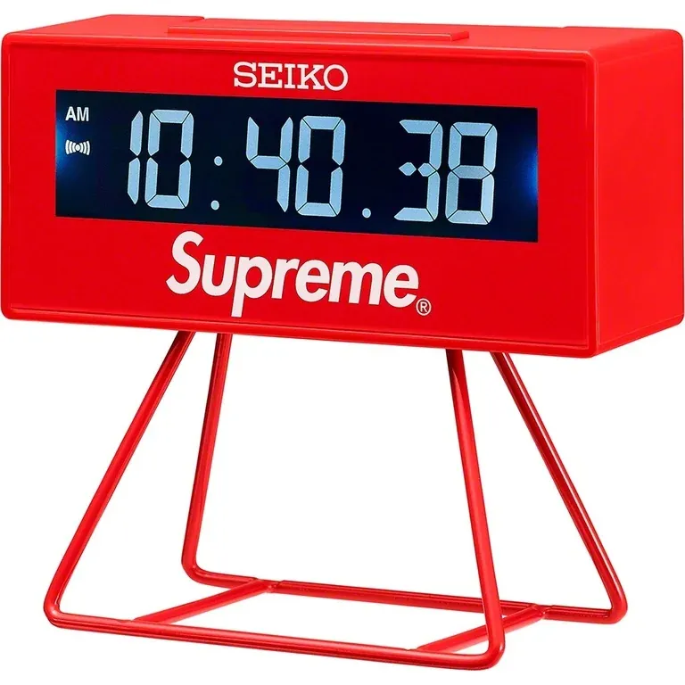 NEW SUPREME SEIKO MARATHON CLOCK RED