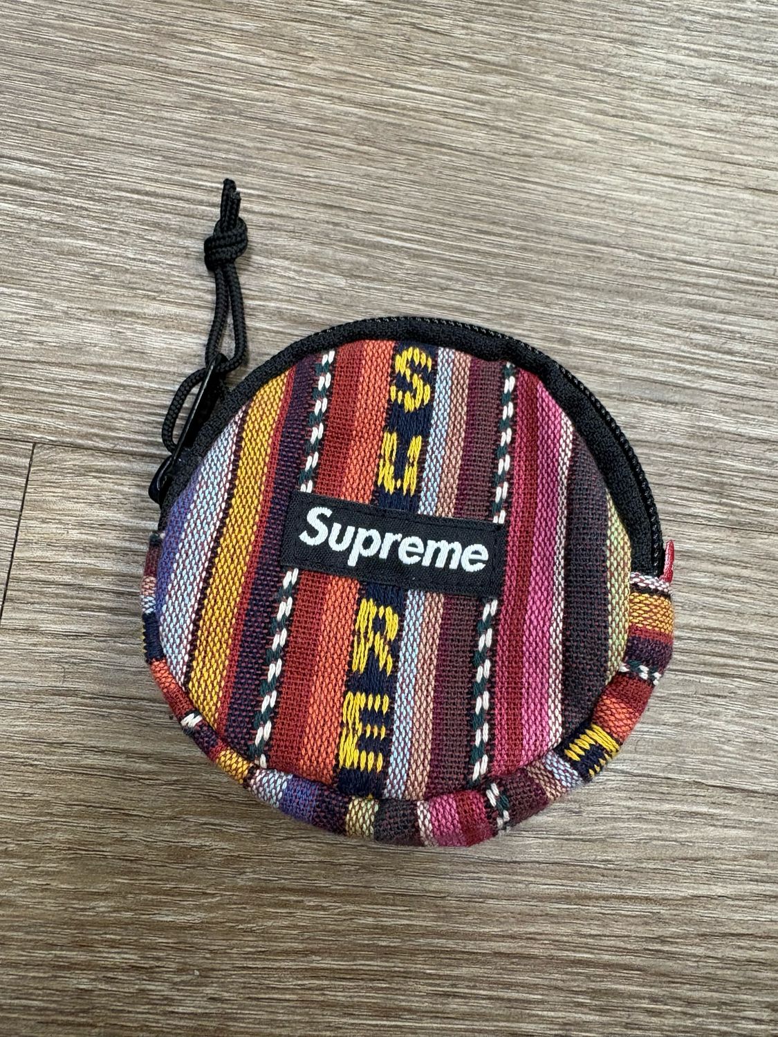 PO SUPREME WOVEN STRIPE COIN POUCH MULTICOLOR
