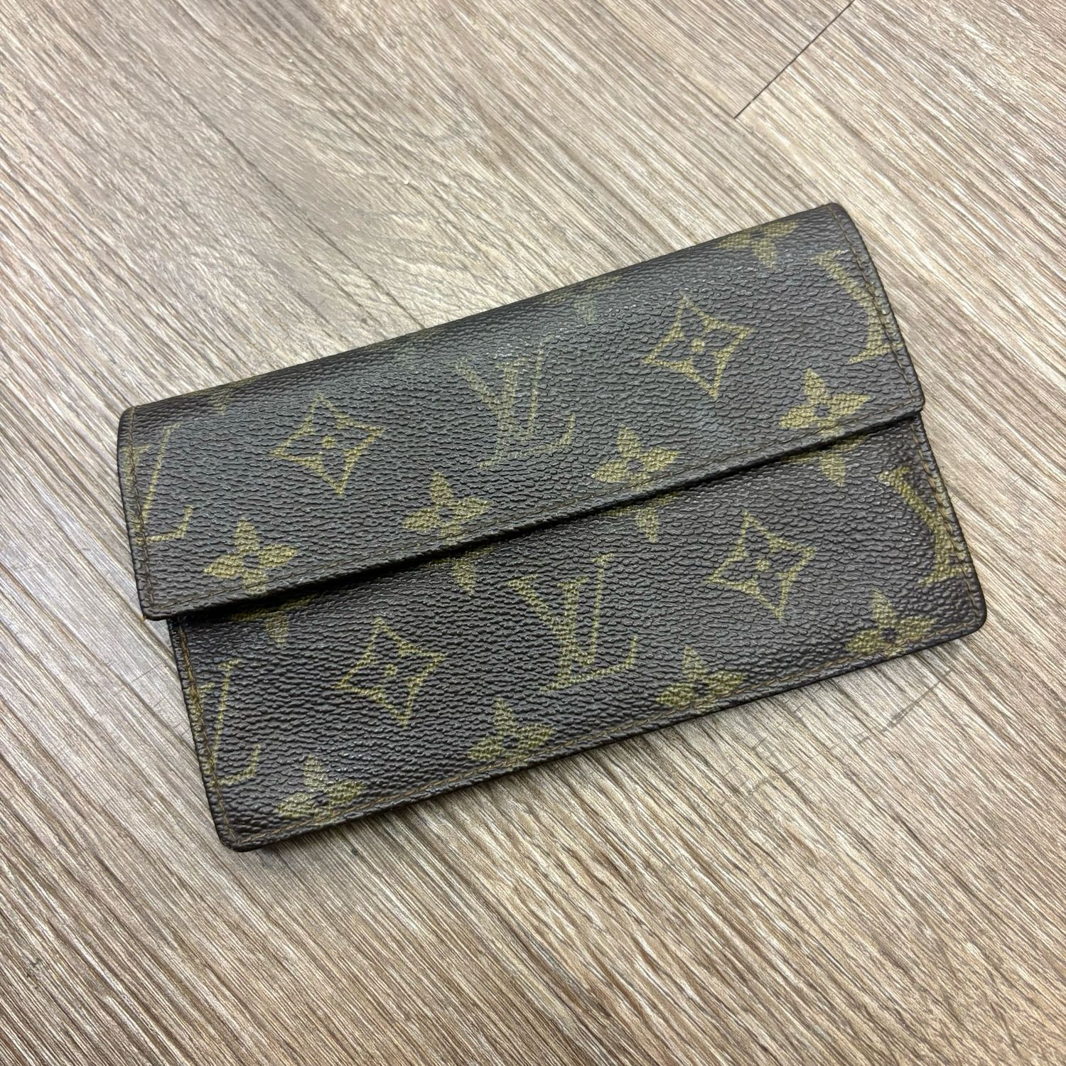 PO LV DARK BROWN MONOGRAM WALLET