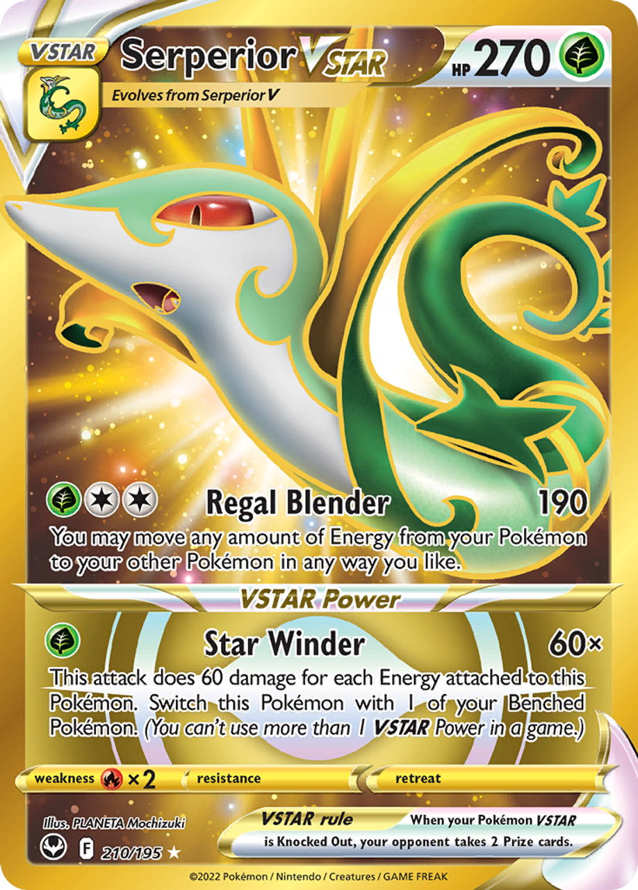 Serperior VSTAR - Secret Rare - Silver Tempest - 210