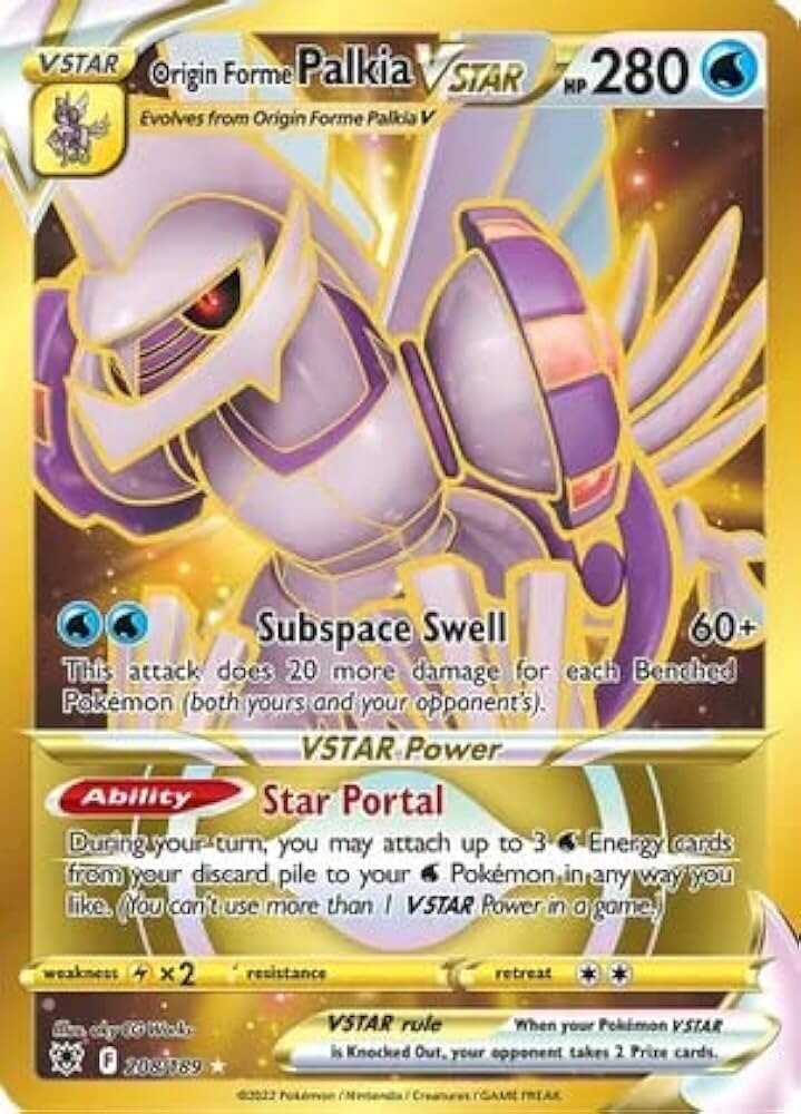 Origin Forme Palkia VSTAR - Secret Rare - Astral Radiance - 208