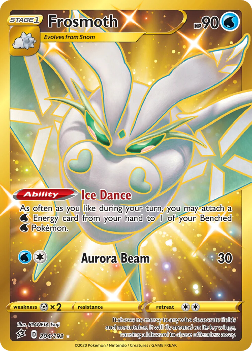 Frosmoth - Secret Rare - Rebel Clash - 204