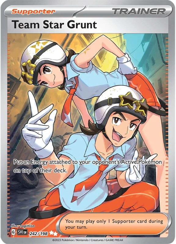 Team Star Grunt - Ultra Rare - Scarlet &amp; Violet - 242