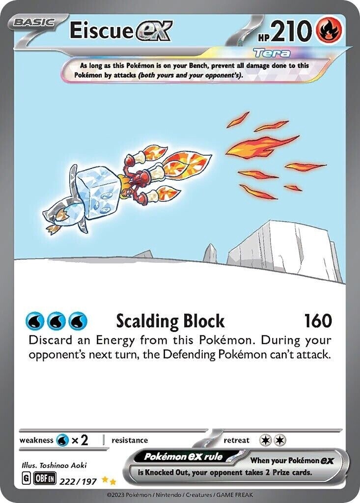 Eiscue ex - Special Illustration Rare - Obsidian Flames - 222