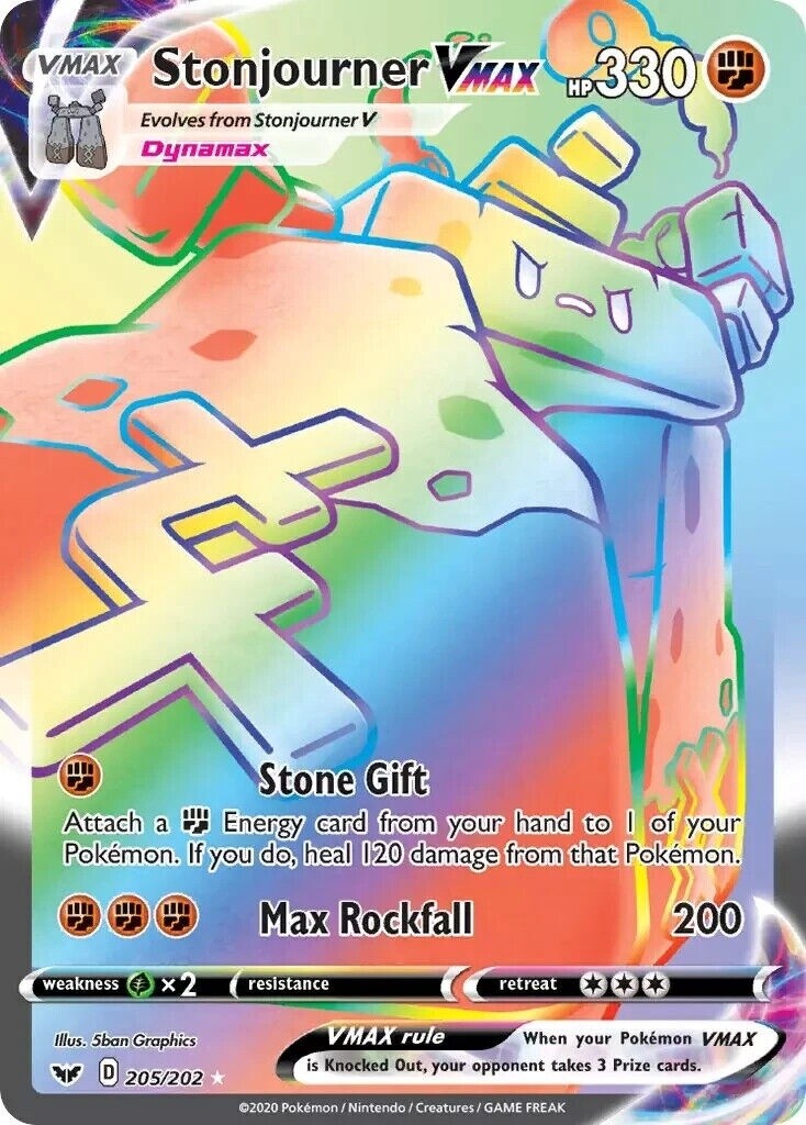 Stonjourner VMAX - Secret Rare - Sword &amp; Shield - 205