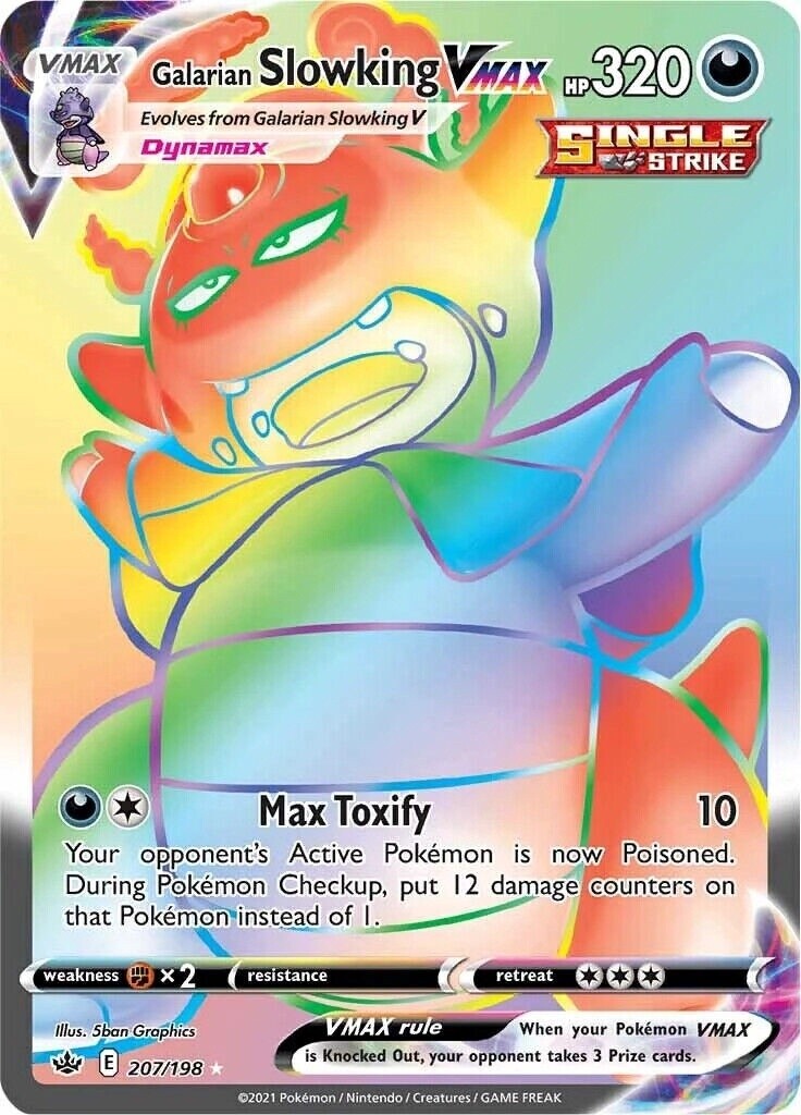 Galarian Slowking VMAX - Secret Rare - Chilling Reign - 207