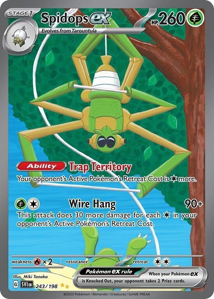 Spidops ex - Special Illustration Rare - Scarlet &amp; Violet - 243