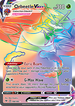 Orbeetle VMAX - Secret Rare - Vivid Voltage - 186