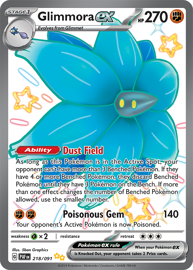 Glimmora ex - Shiny Ultra Rare - Paldean Fates - 218