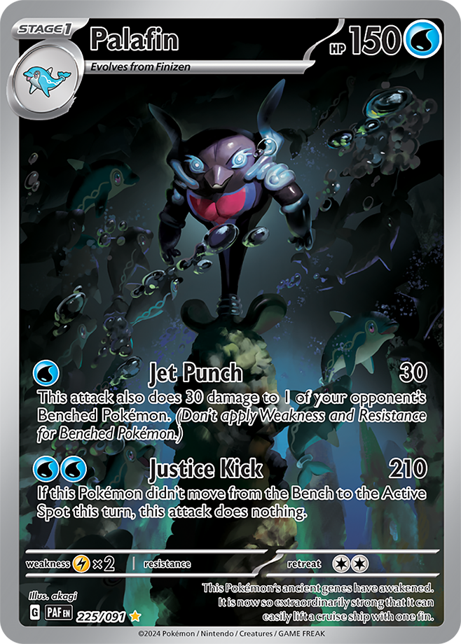 Palafin - Illustration Rare - Paldean Fates - 225