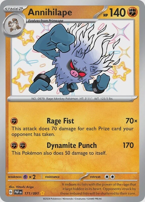 Annihilape - Shiny Rare - Paldean Fates - 171