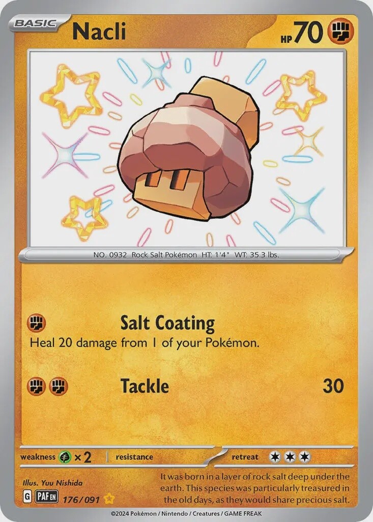 Nacli - Shiny Rare - Paldean Fates - 176