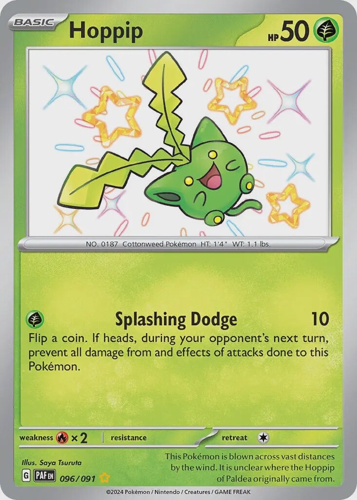 Hoppip - Shiny Rare - Paldean Fates - 96
