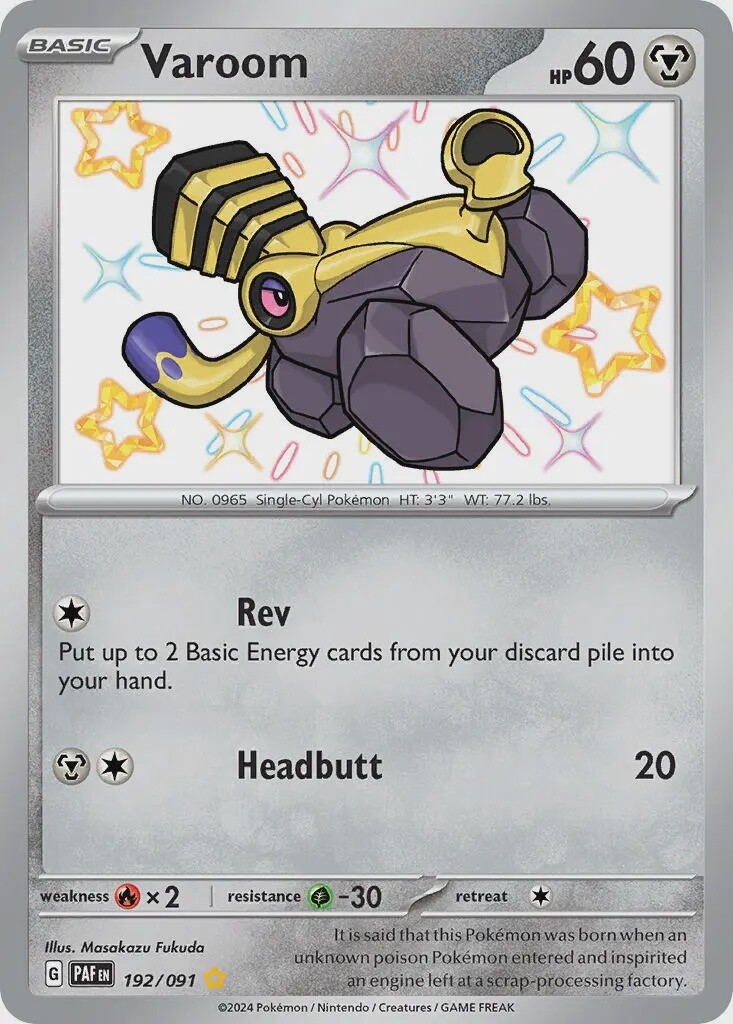 Varoom - Shiny Rare - Paldean Fates - 192